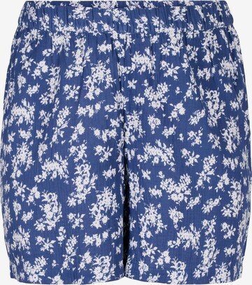 Zizzi Regular Broek 'Cecilie' in Blauw: voorkant