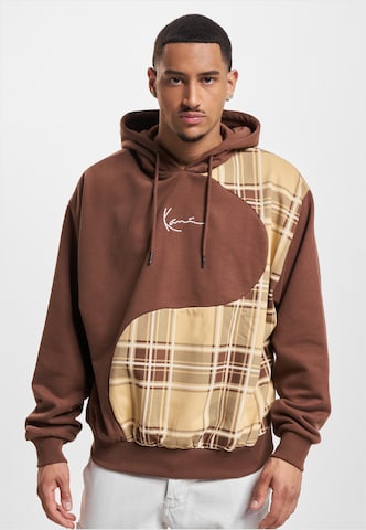 Sweat-shirt Karl Kani en marron : devant