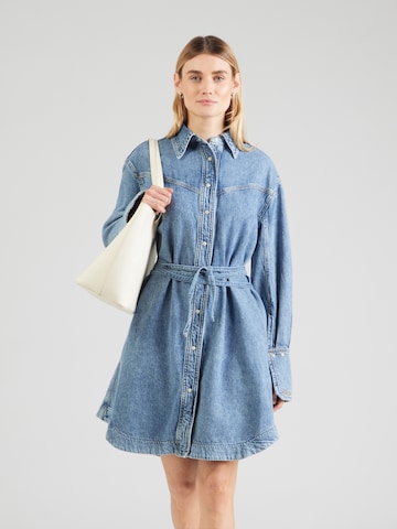 BOSSKošulja haljina - plava boja: prednji dio