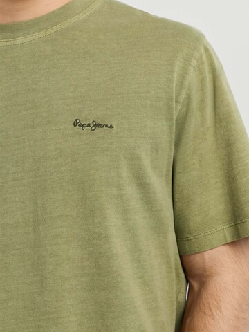 Pepe Jeans T-Shirt 'PORTOBELLO' in Grün