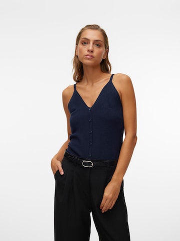 VERO MODA Gebreide top 'NEW LEXSUN' in Blauw: voorkant