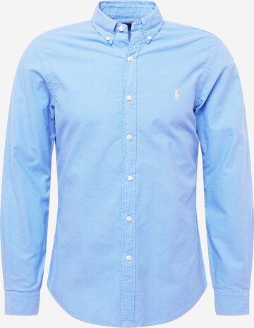 Coupe regular Chemise Polo Ralph Lauren en bleu : devant