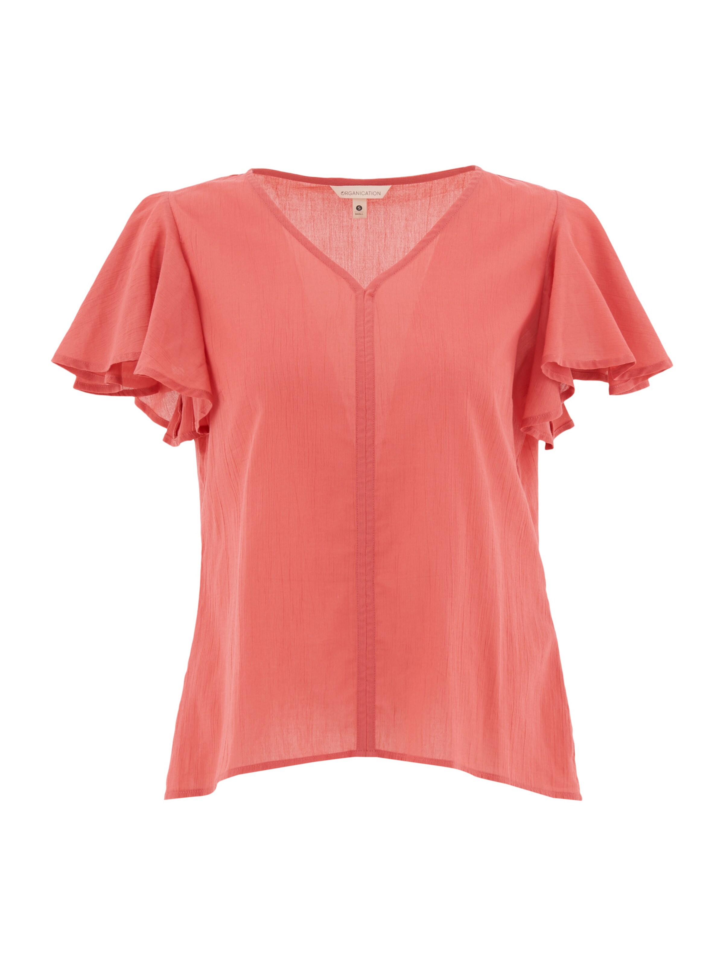 Organication Bluse in Rot: Vorderseite