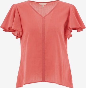 Organication Bluse in Rot: Vorderseite