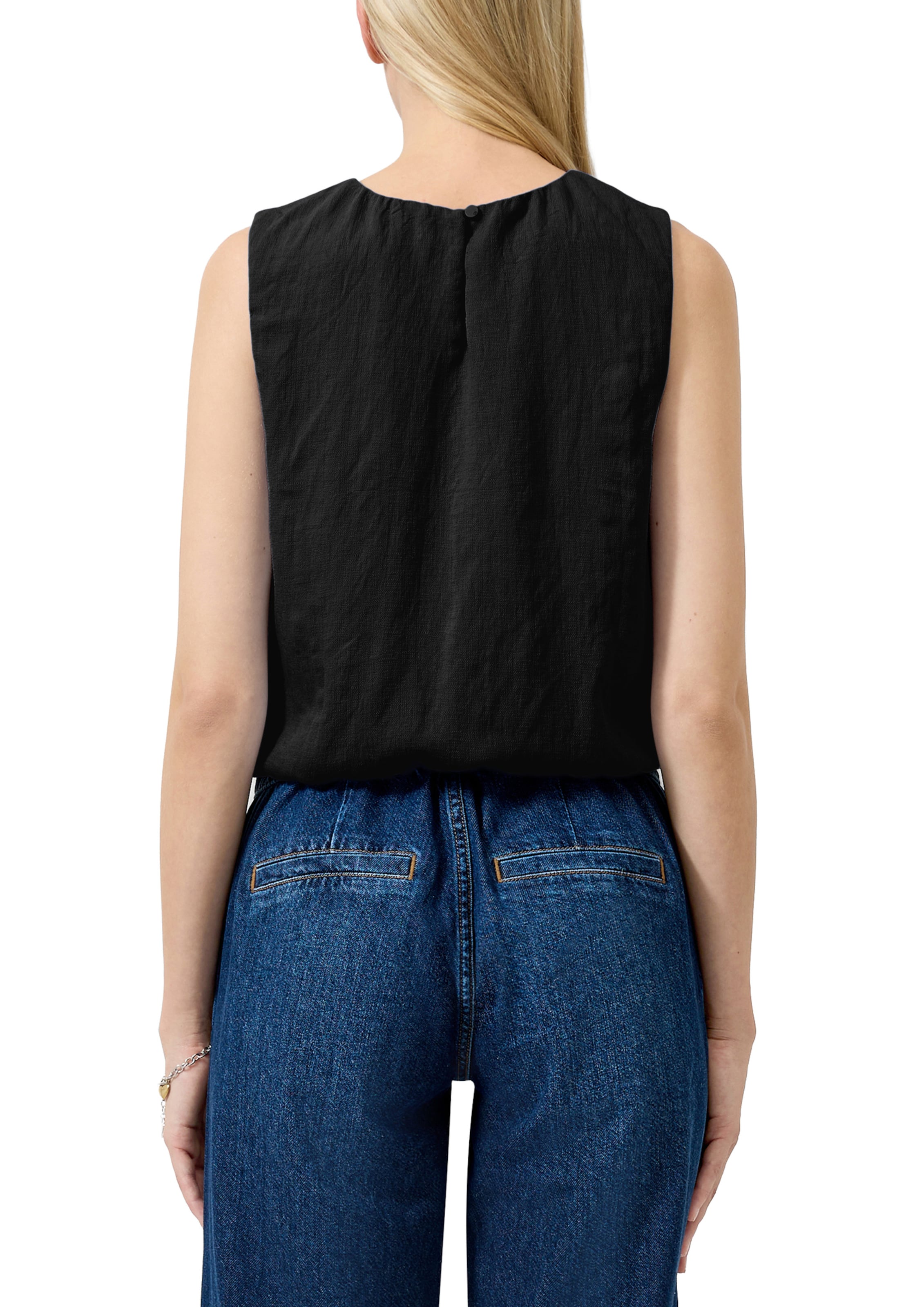 QS Blouse in Zwart
