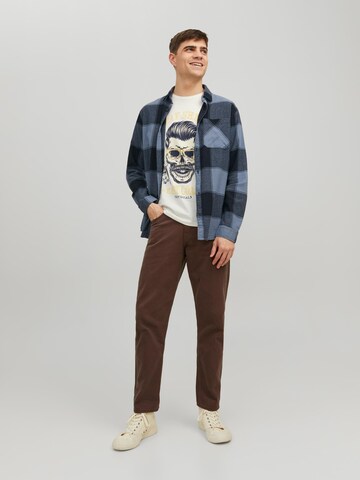 JACK & JONES Regular Fit Hemd 'JAMES' in Blau