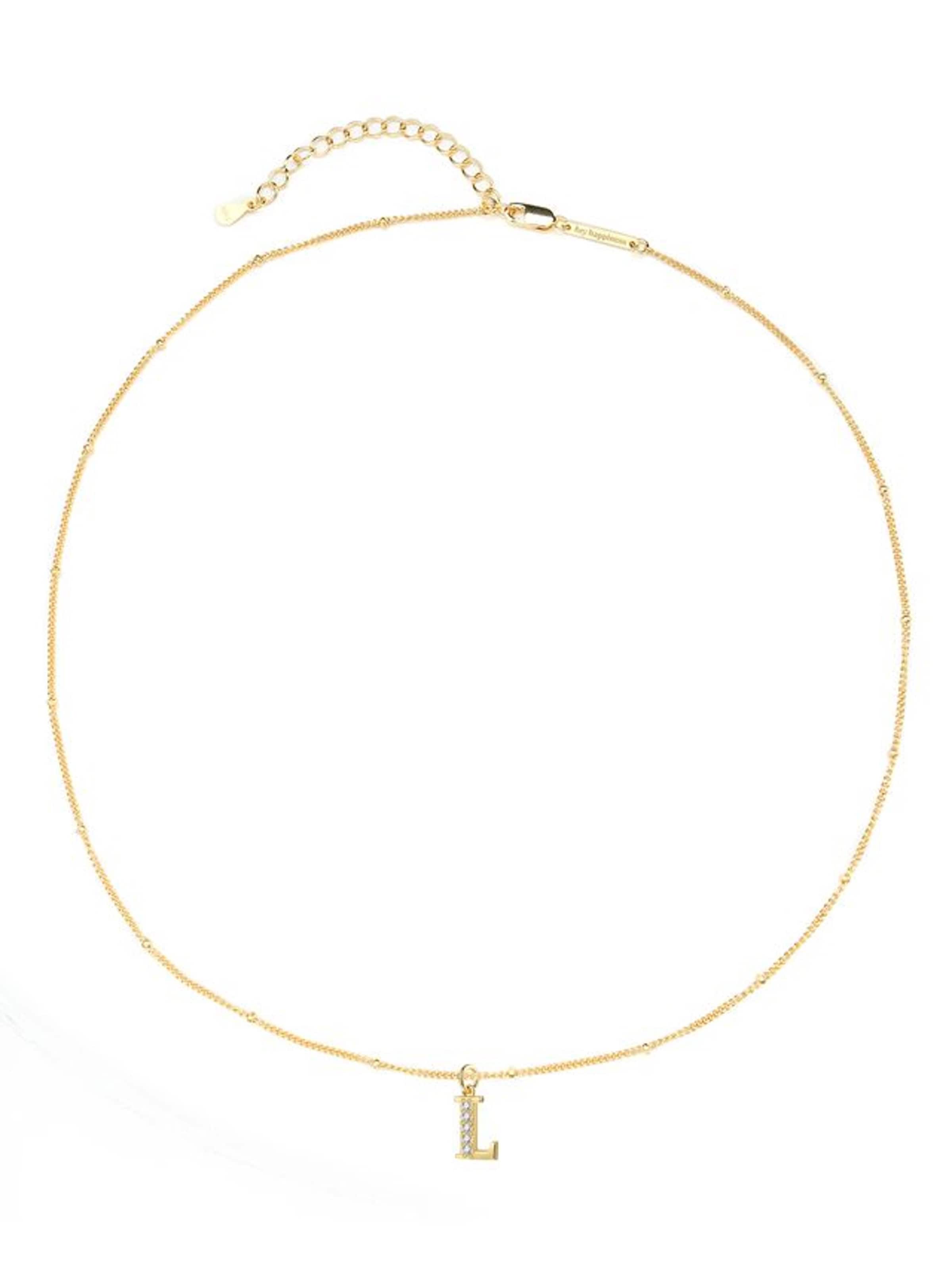 Hey Happiness - Cadena 'Letter L' en oro