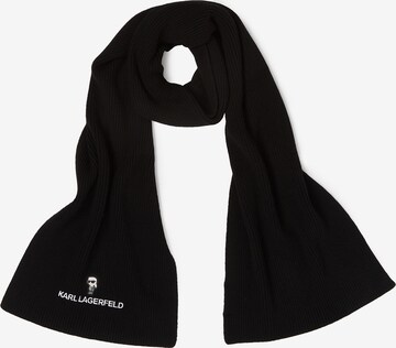 Karl Lagerfeld Scarf ' Ikonik ' in Schwarz: predná strana