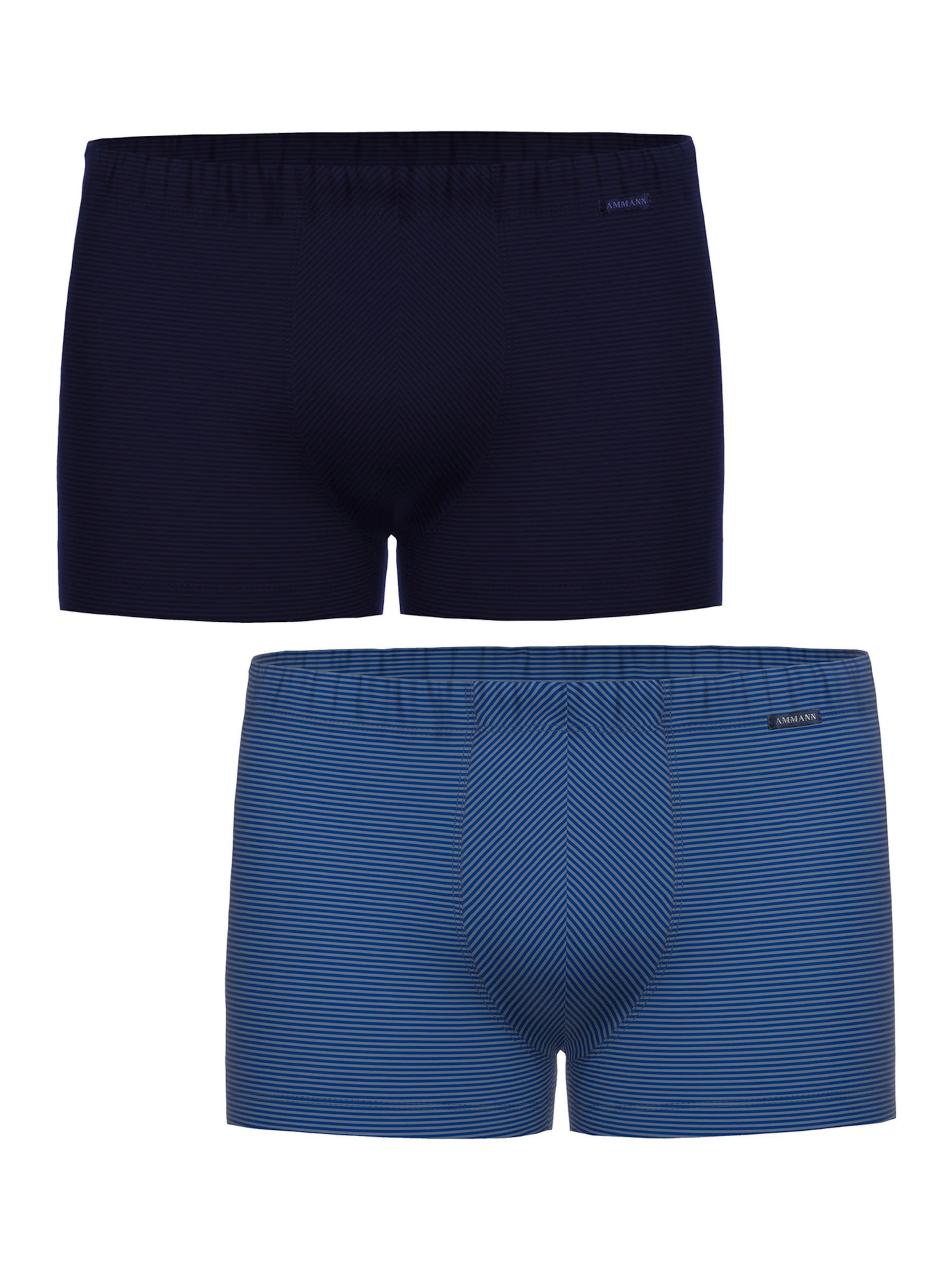 Boxers ' Cotton & More ' Ammann en bleu : devant