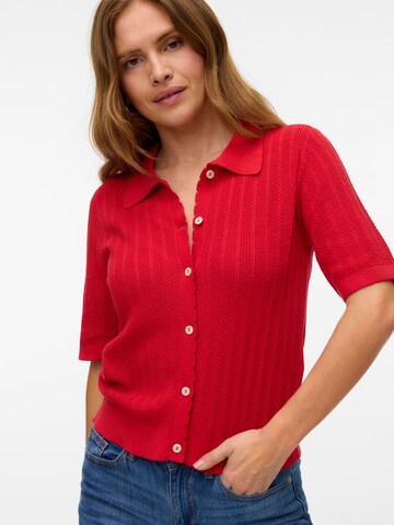 VERO MODA Cardigan 'VMLuxlight' i rød