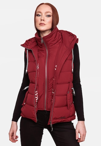 Gilet 'Taisaa' MARIKOO en rouge : devant