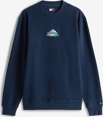 Tommy Jeans Суичър 'DNA PLAY' в синьо: отпред