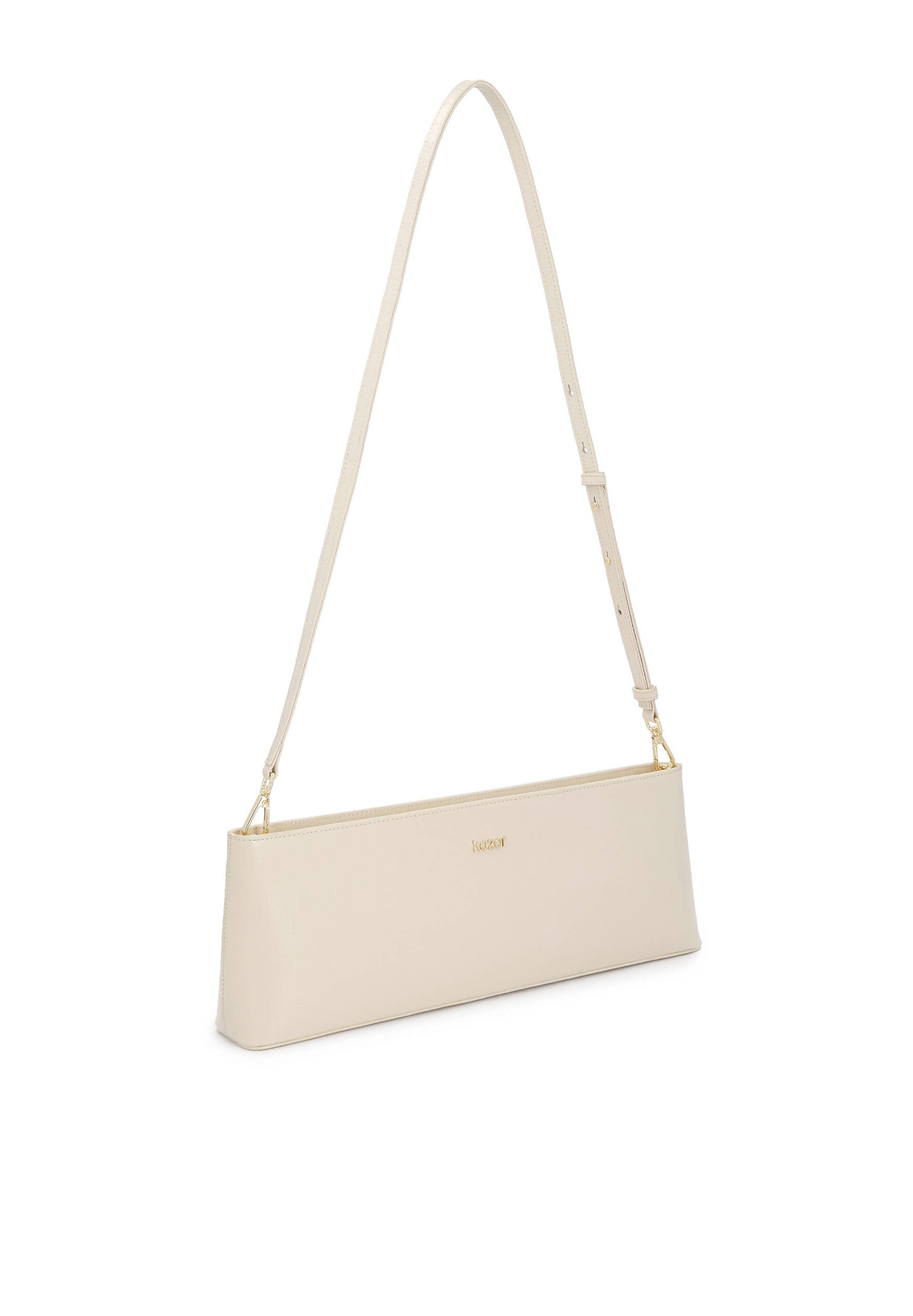 Borsa a spalla di Kazar in bianco