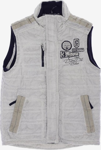 CAMP DAVID Vest in S in Grey: front