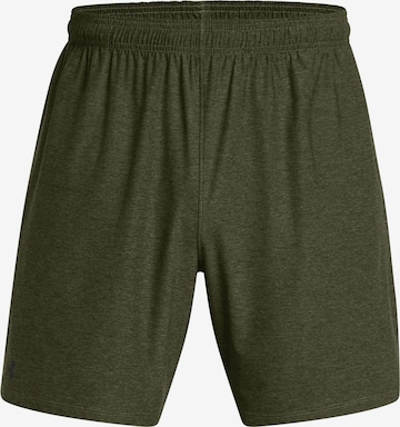 UNDER ARMOUR Workout Pants in Green: front