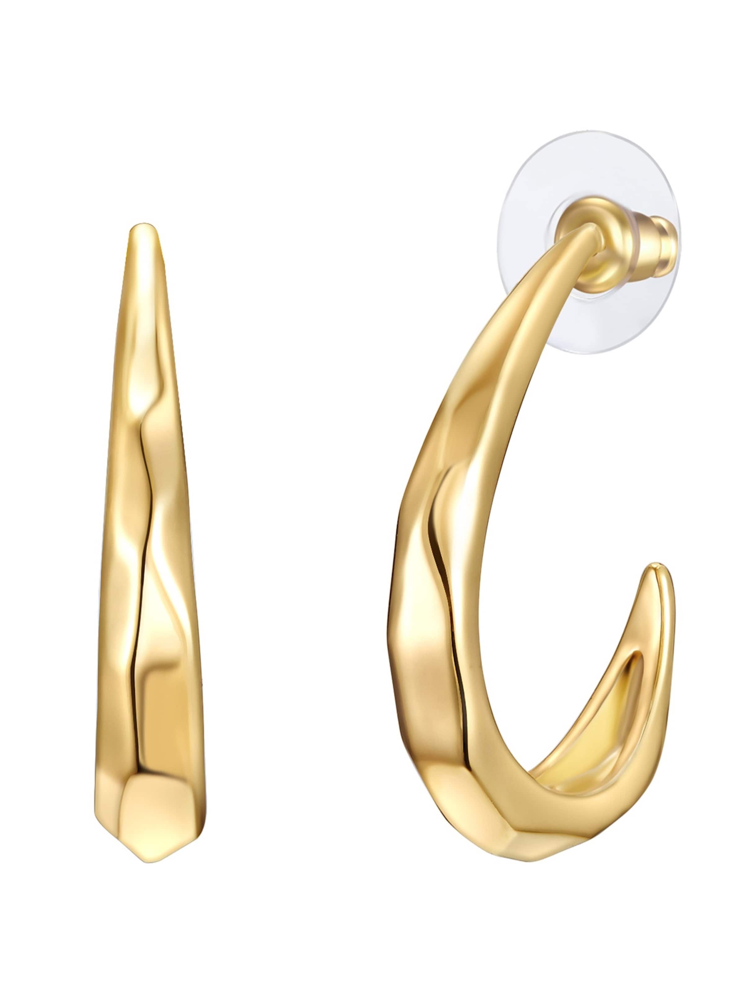 Lulu & Jane Earrings in Gold: front