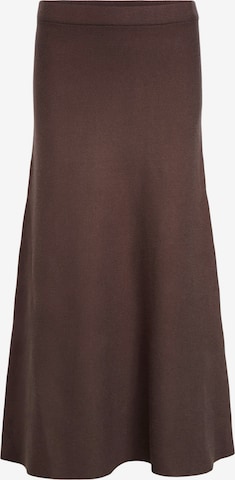 Jupe 'OBJREYNARD' OBJECT en marron : devant