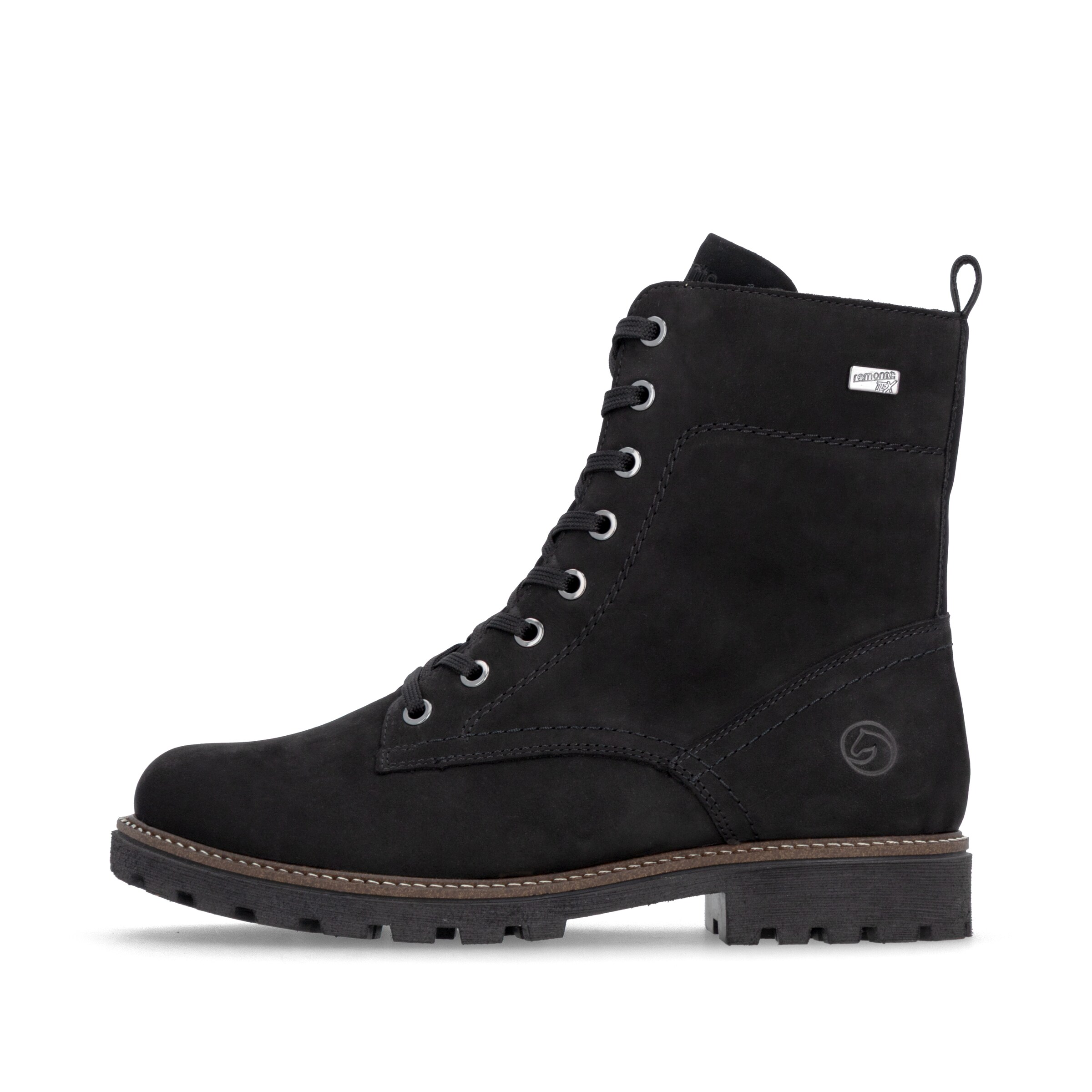 Bottes à lacets ' D8489 ' REMONTE en noir