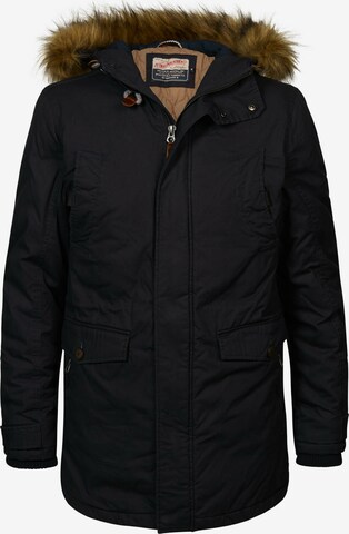 Petrol Industries Winter Parka in Blue: front