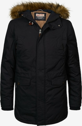 Petrol Industries Winterparka in Blauw: voorkant