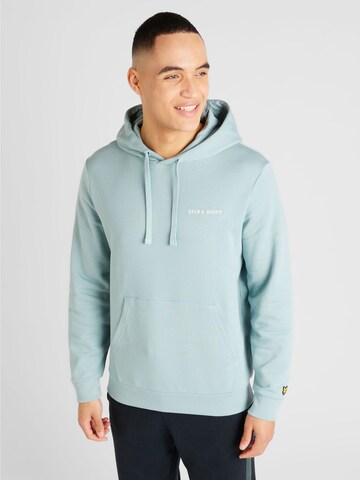 Sweat-shirt Lyle & Scott en bleu : devant