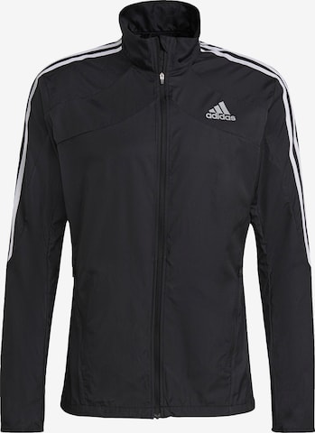 Jachetă de trening 'Marathon' de la ADIDAS SPORTSWEAR pe negru: față