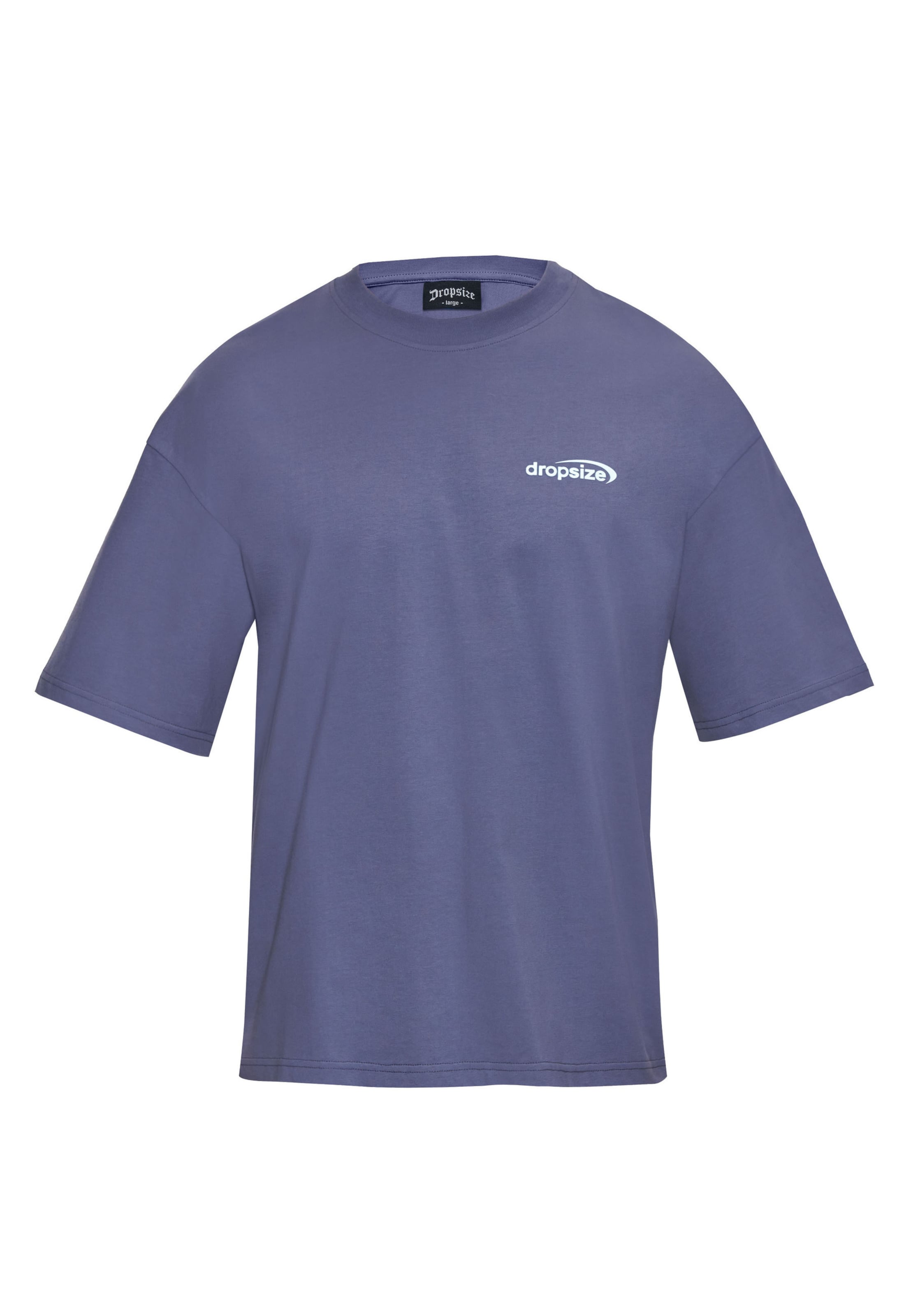Dropsize Shirt in Blau: Vorderseite