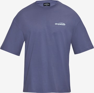 Dropsize Shirt in Blau: Vorderseite