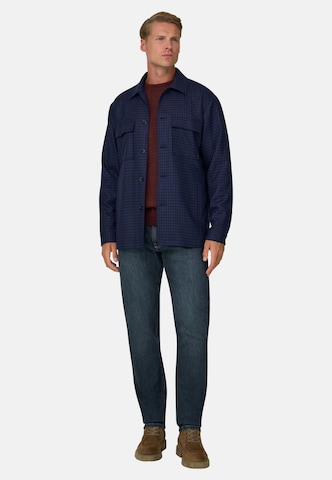 Boggi Milano Regular fit Overhemd in Blauw: voorkant