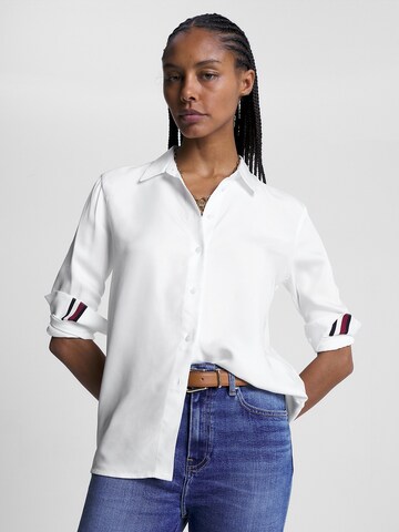 Camicia da donna di TOMMY HILFIGER in bianco: frontale