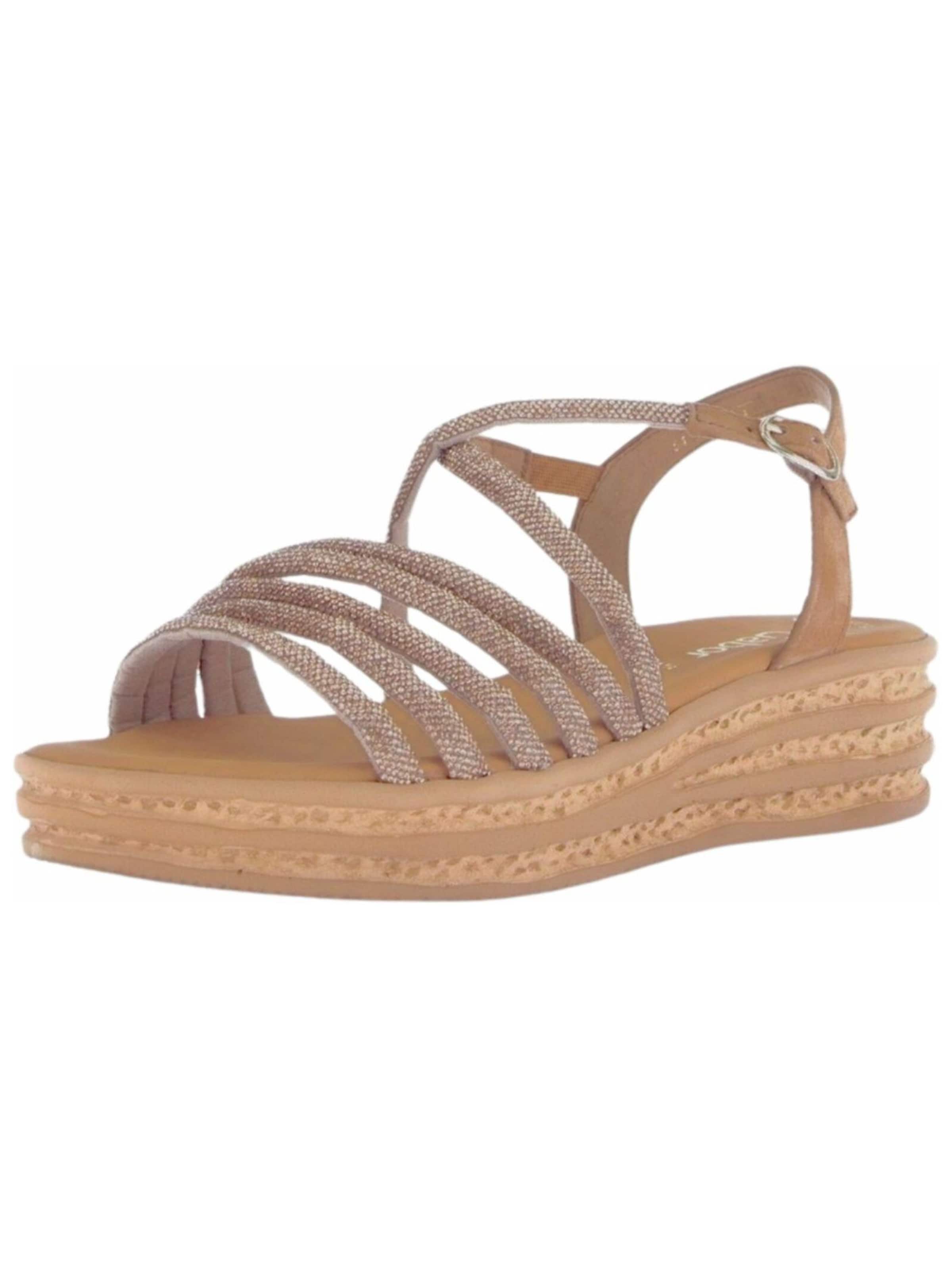 Sandalo di GABOR in oro: frontale