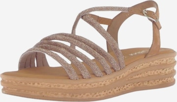GABOR Sandale in Gold: Vorderseite