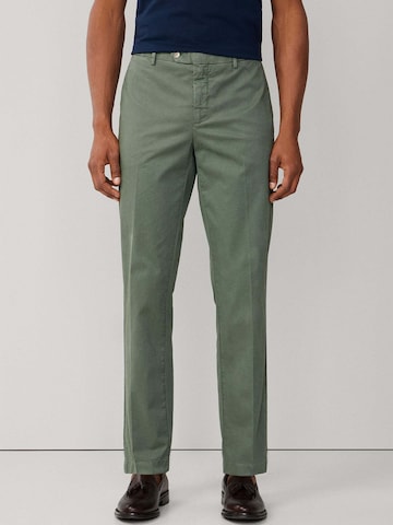 Regular Pantalon à plis 'Sanderson' Hackett London en vert : devant