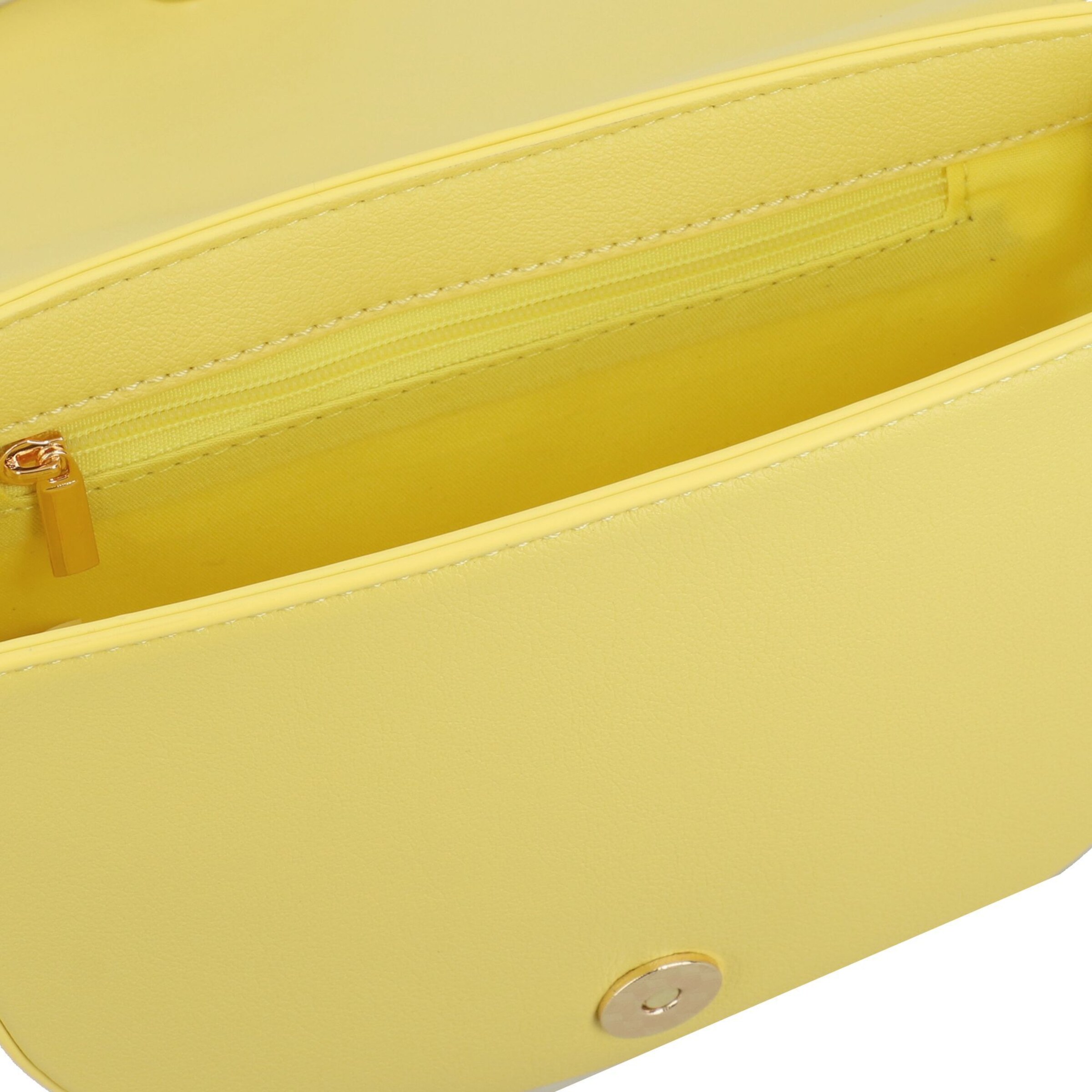 Seidenfelt Schoudertas 'Heby' in Geel