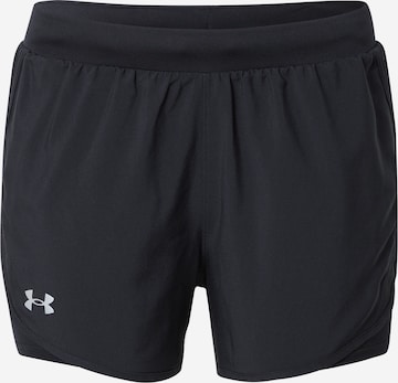 UNDER ARMOUR Regular Sports trousers 'Fly By 2.0' in Black: front