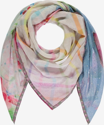 Passigatti Wrap 'Tuch mit Patch-Design' in Pink: front