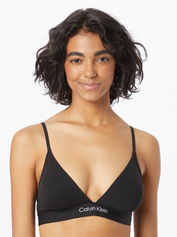 Calvin Klein Underwear Trojúhelníková Podprsenka – černá: přední strana