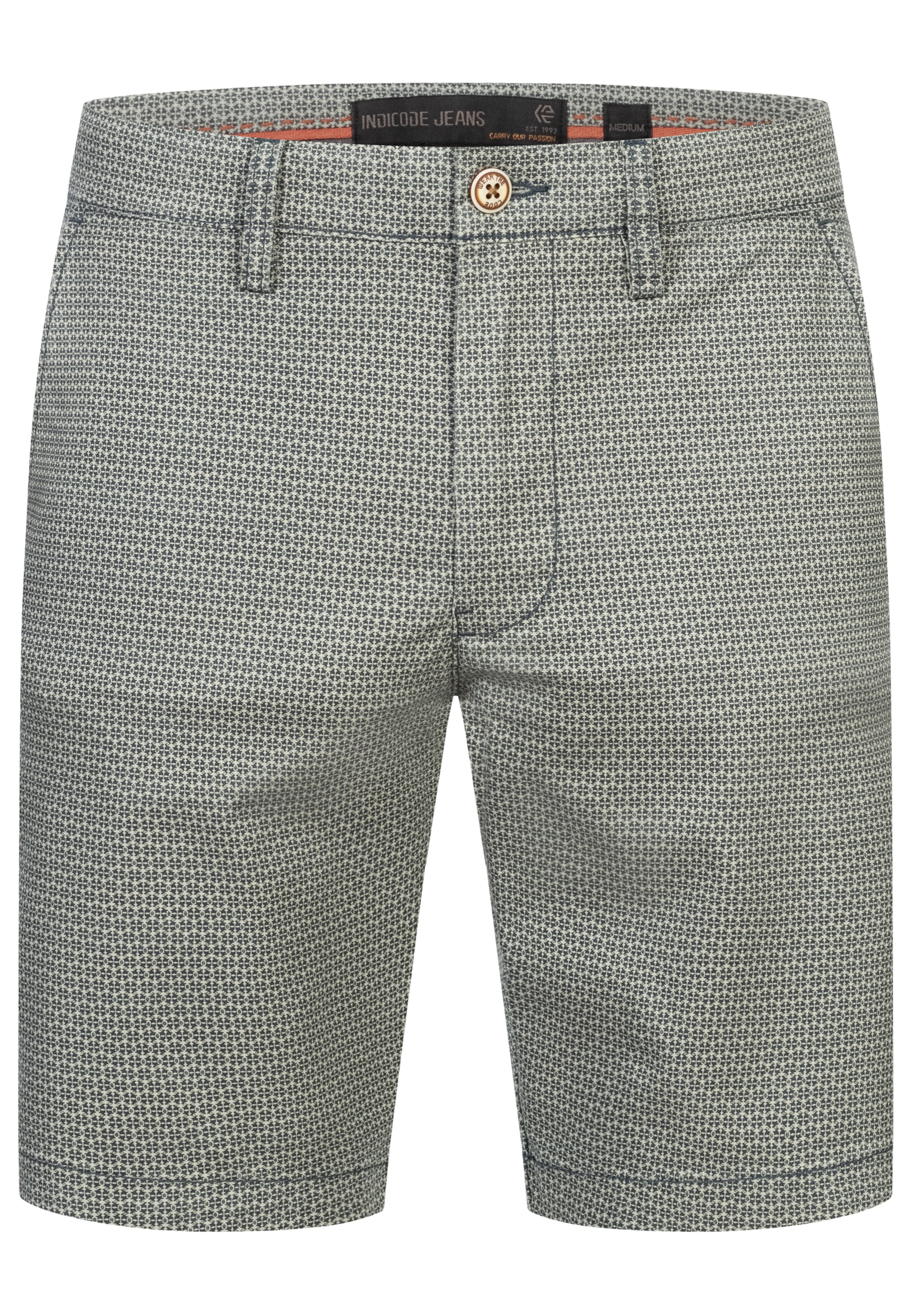 INDICODE JEANS Chino trousers 'Lubin' in Blue: front