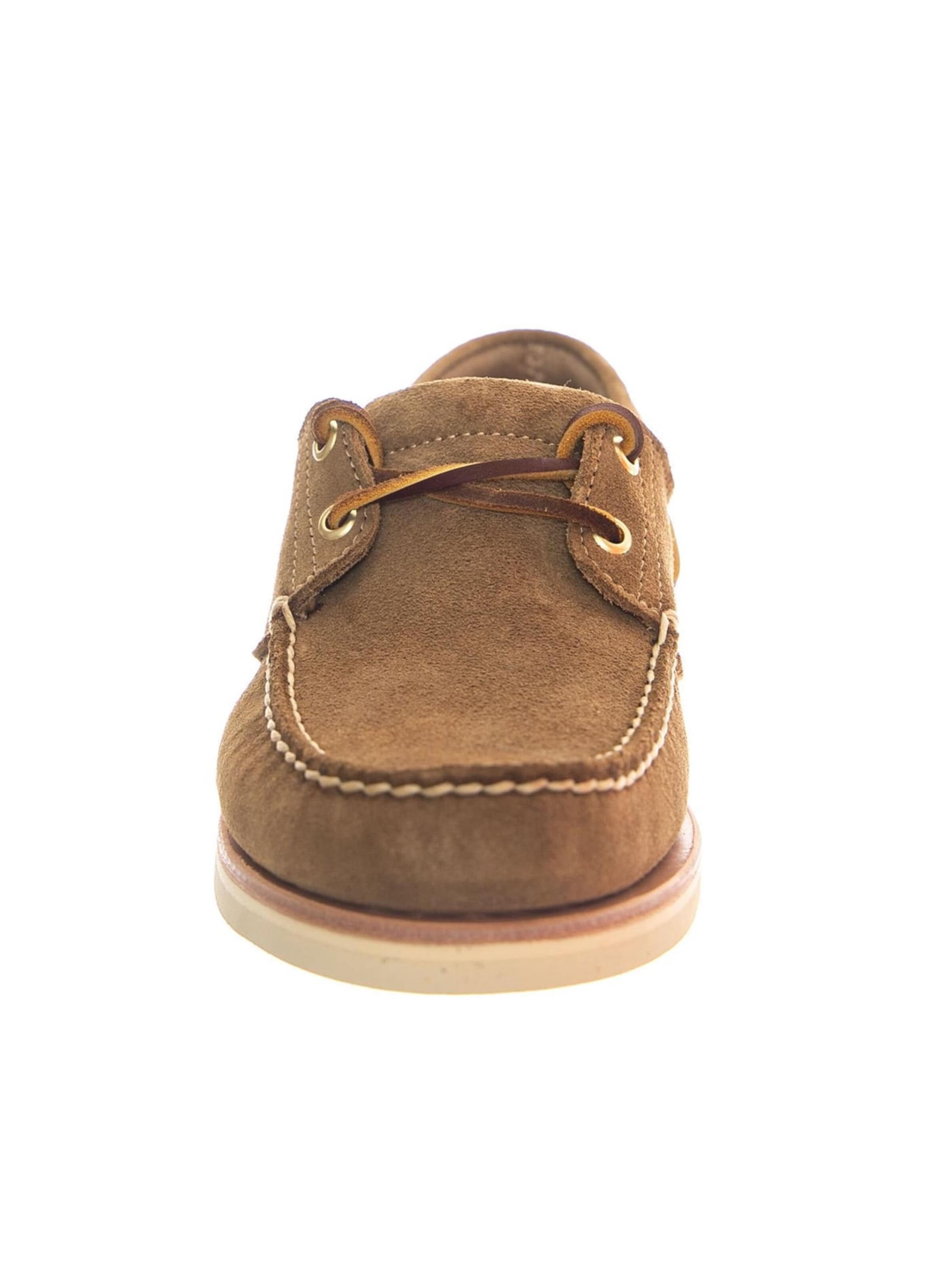 TIMBERLAND Slip-ons 'CFTB Boat Shoe MD Beige Suede' in Beige