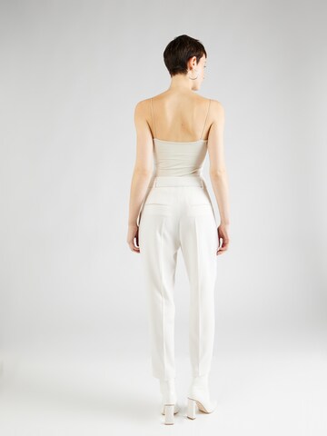 BOSS Конический (Tapered) Плиссированные брюки 'Tapiah' в Белый