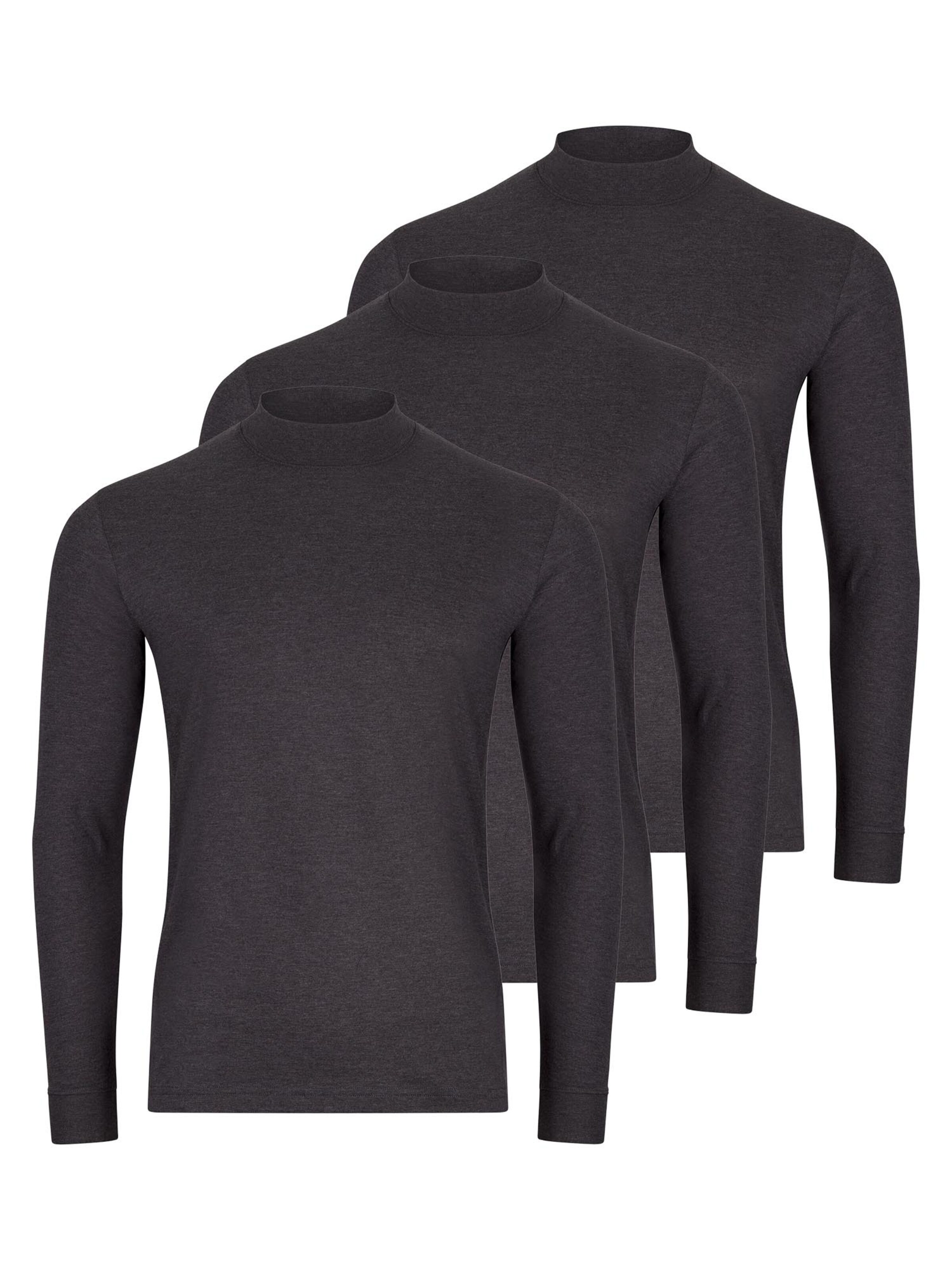 Ragman Shirt 'Basic' in Grey: front