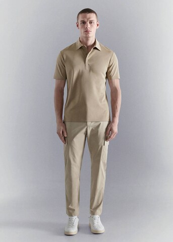 MANGO MAN Poloshirt 'Palamos' in Beige