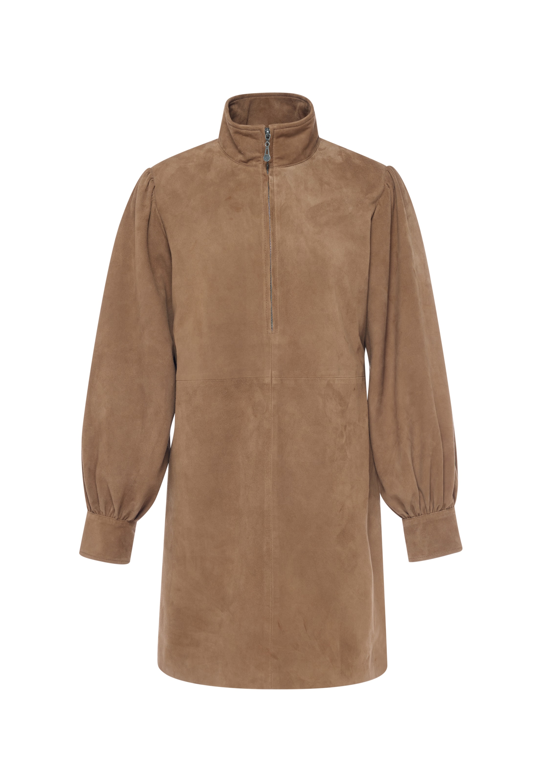DreiMaster PREMIUM Kleid in Beige: Vorderseite