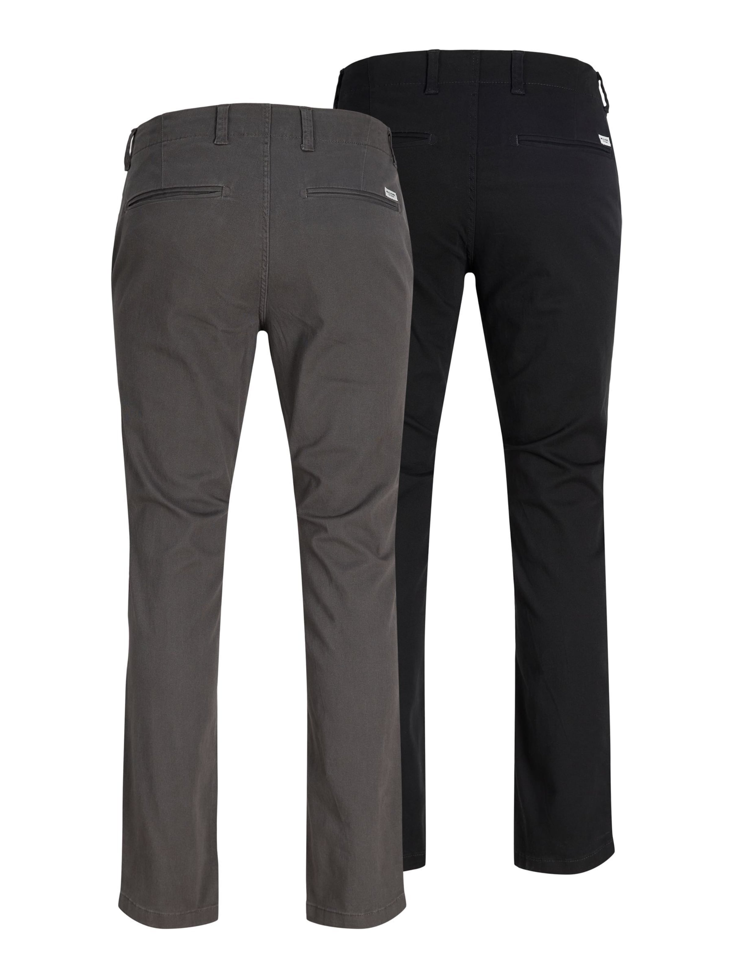 JACK & JONES Slimfit Lærredsbukser i grå