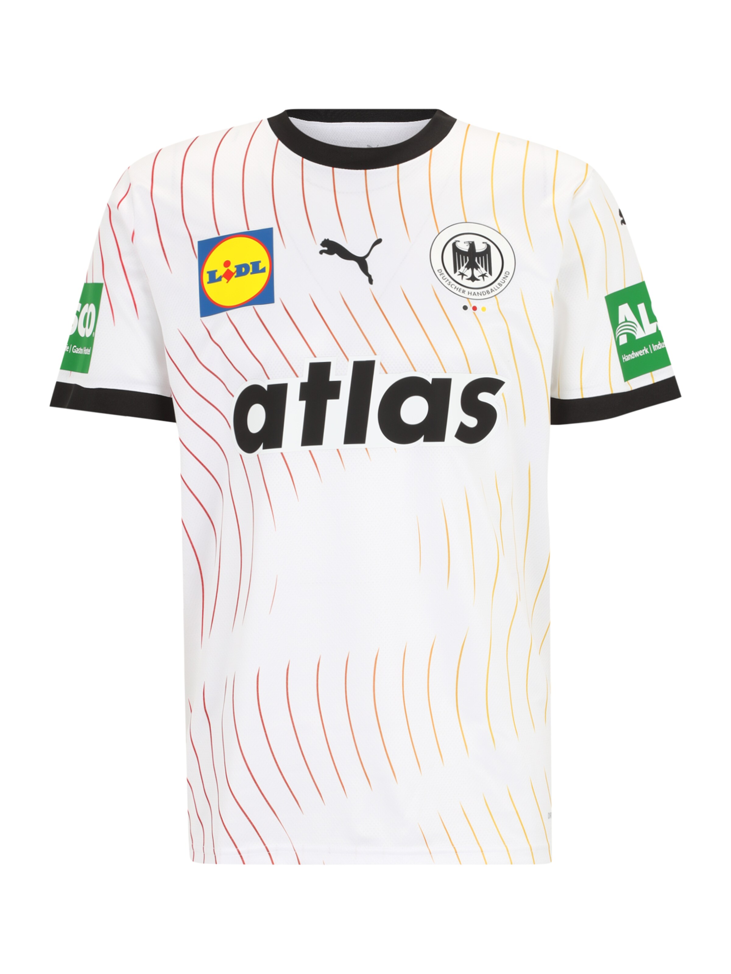 PUMA Trikoo 'DHB Home' värissä valkoinen: etupuoli