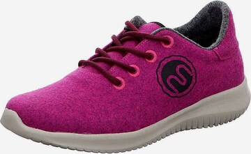 Gemini Athletic Lace-Up Shoes in Purple: front