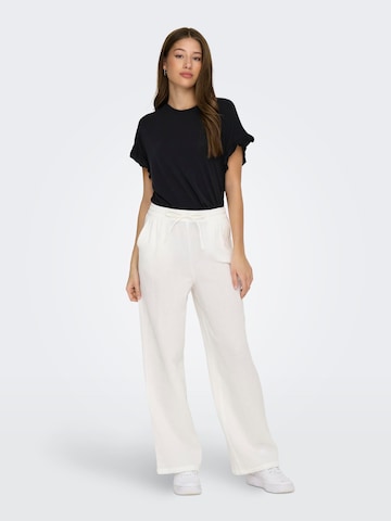 ONLY Wide leg Pants 'THYRA' in White