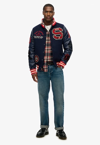 Superdry Tussenjas in Blauw