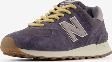 Baskets basses '574' new balance en bleu : devant