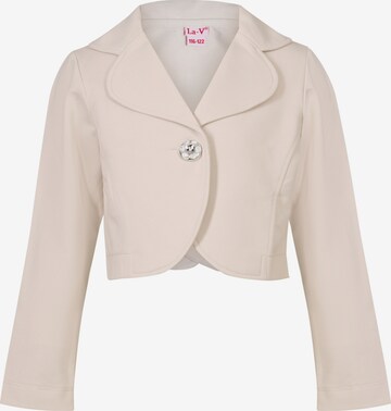 La V Bodywarmer 'Vest met klassie kraag' in Beige: voorkant
